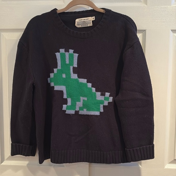 Tory Sport Pixel Rabbit Sweater - Picture 1 of 2